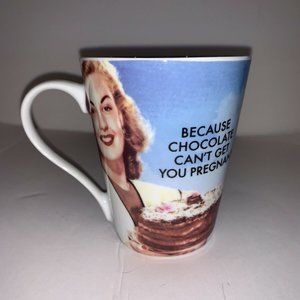 Ephemera Ceramic Mug Cup 'Because Chocolate